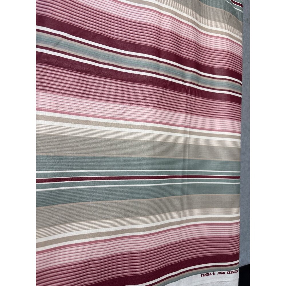 Pamela Joan Kessler Concord Striped Fabric 1/2 yard x 54" Cotton Blend Multicolo